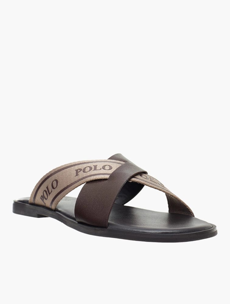 Polo Sandals Polo Petersham Leather Sandals Brown (7682181824601)