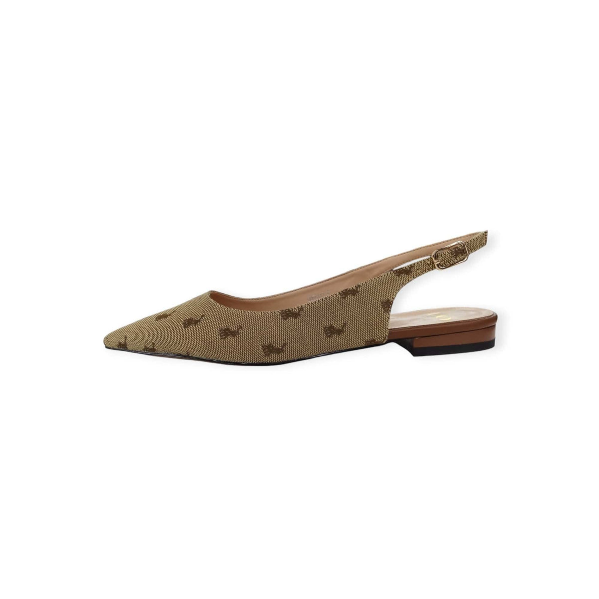 Polo Sandals Polo Women's Pointed Jacquard Slingback Stone