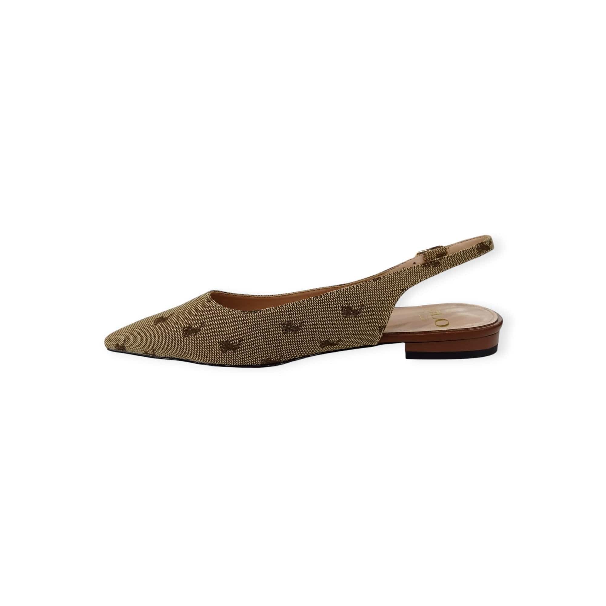 Polo Sandals Polo Women's Pointed Jacquard Slingback Stone