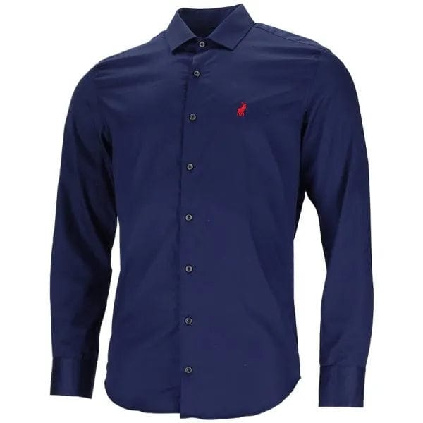 Polo Shirts Polo Custom Fit Greig Mens Shirt Navy (7525991579737)
