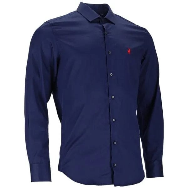Polo Shirts Polo Custom Fit Greig Mens Shirt Navy (7525991579737)
