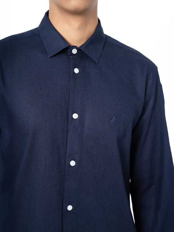 Polo Shirts Polo Mens Plain Linen Long Sleeve Shirt