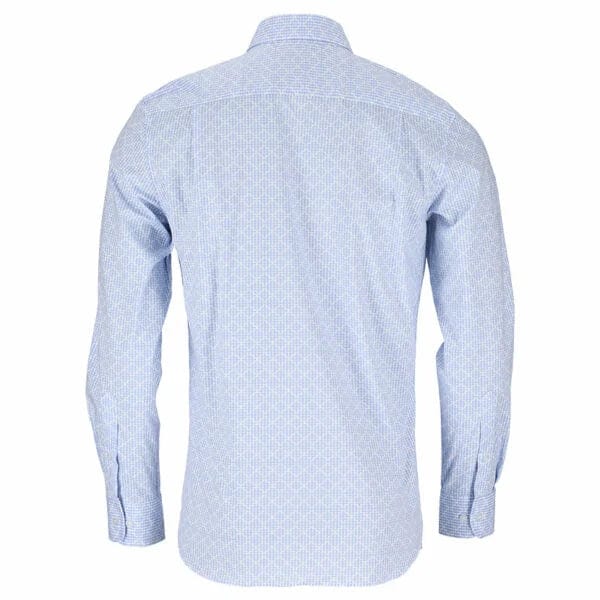 Polo Shirts Polo Print Geo Shirt Mens White (7336402976857)