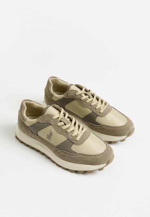 Polo Shoes Polo Panelled Cleated Runner Taupe (7682178482265)