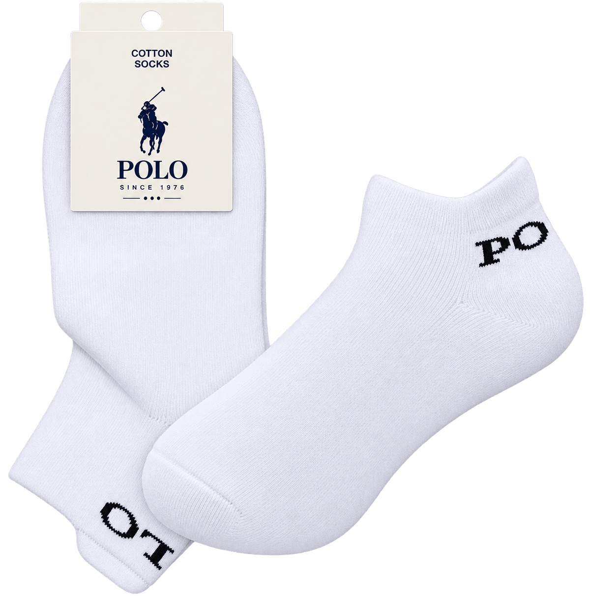 Polo Socks Polo Golf Socks -White 2419B 7-10