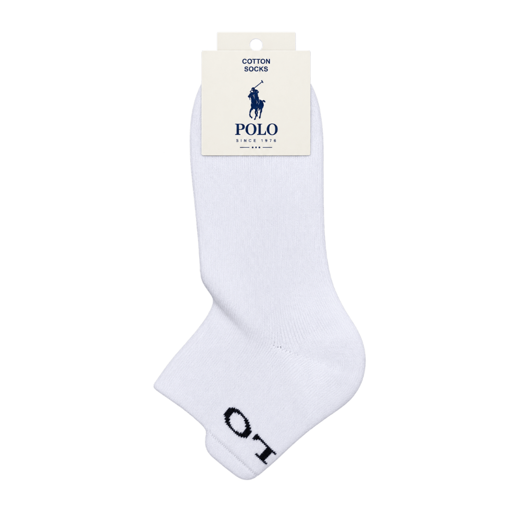 Polo Socks Polo Golf Socks -White 2419B 7-10