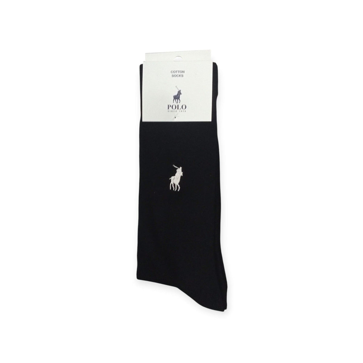 Polo Socks Polo Men's Plain Socks Black (7901249208409)