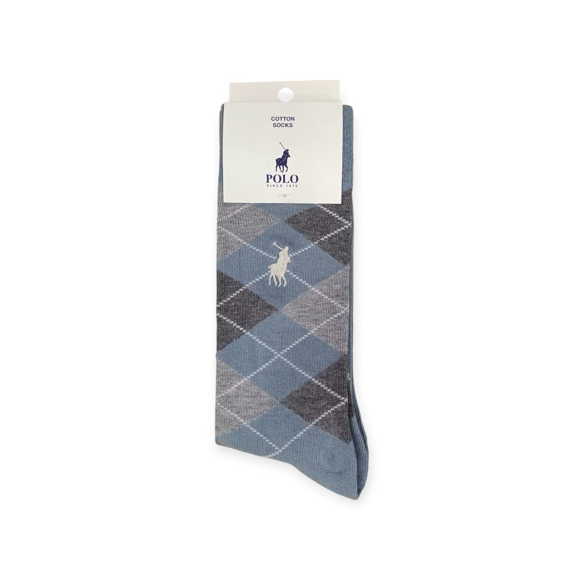Polo Socks Polo Men's Socks Argyle Grey (7804419113049)