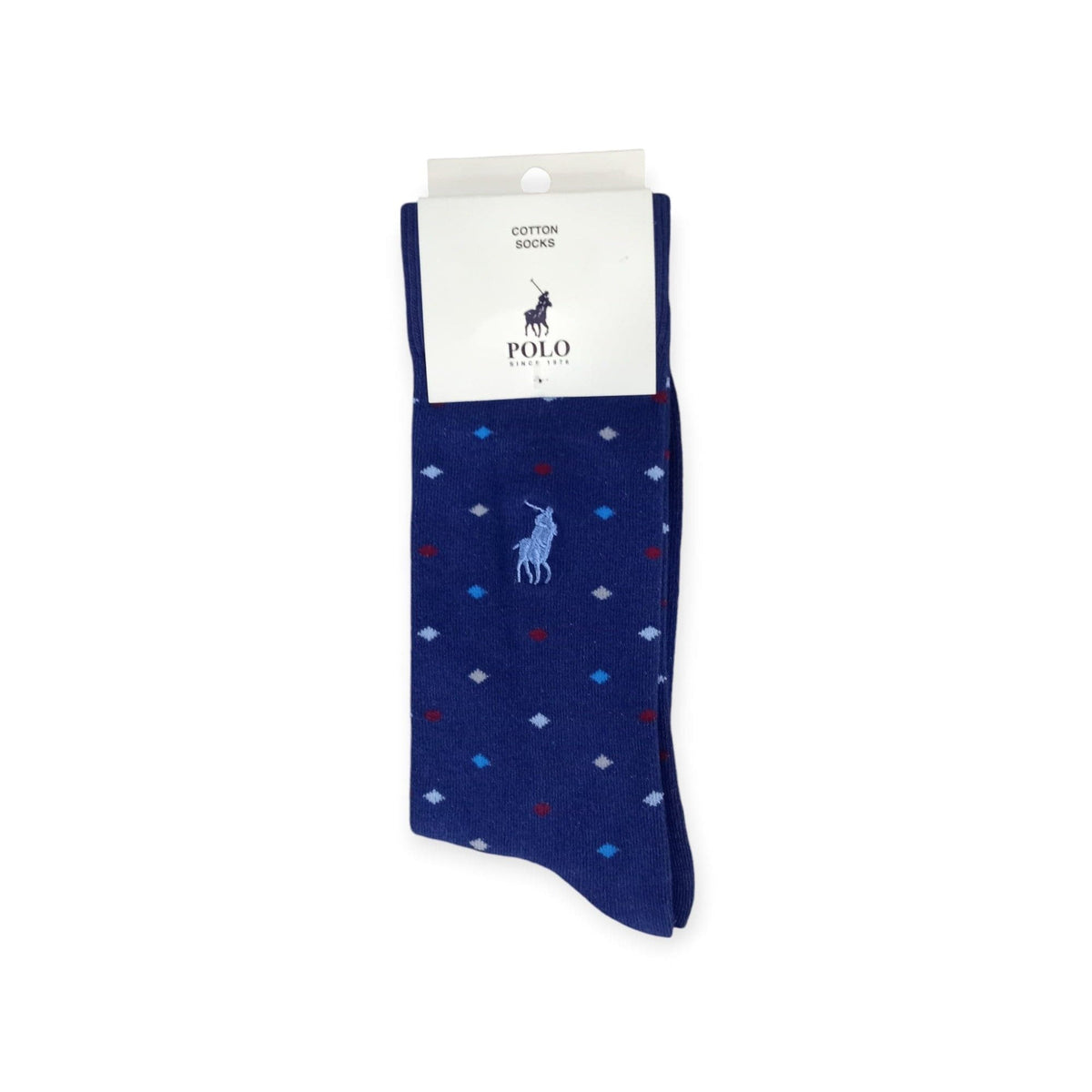 Polo Socks Polo Men's Socks Multi Dots Airforce (7804523511897)