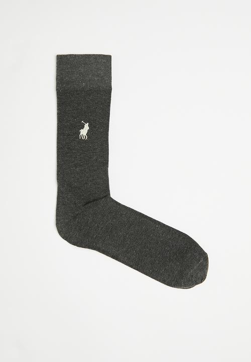 Polo Socks Polo Socks Plain Charcoal (7676287221849)