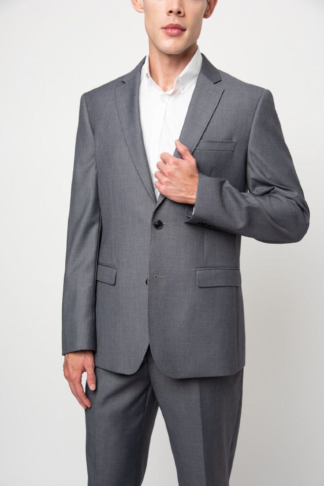 Polo Suit Case Polo Men's Custom Fit Suit Shark Skin