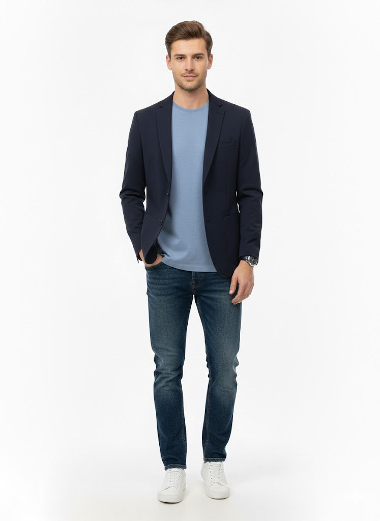 polo T Shirt Medium Mens Sports SS Tee Blue 0062803