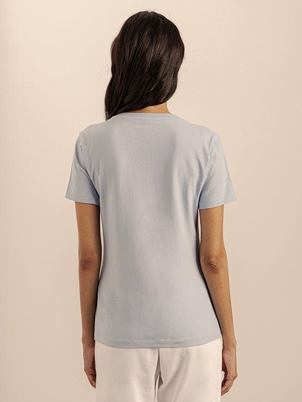 Polo T Shirt Polo Ladies Sadie Beaded Tee Blue