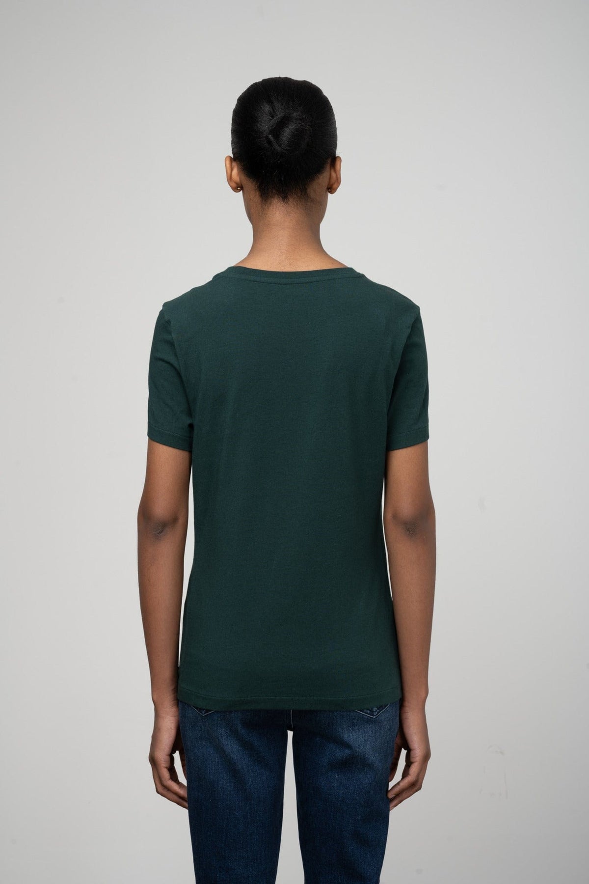 Polo T Shirt Polo Mbali Short Sleeve Sequin T Shirt Bottle Green