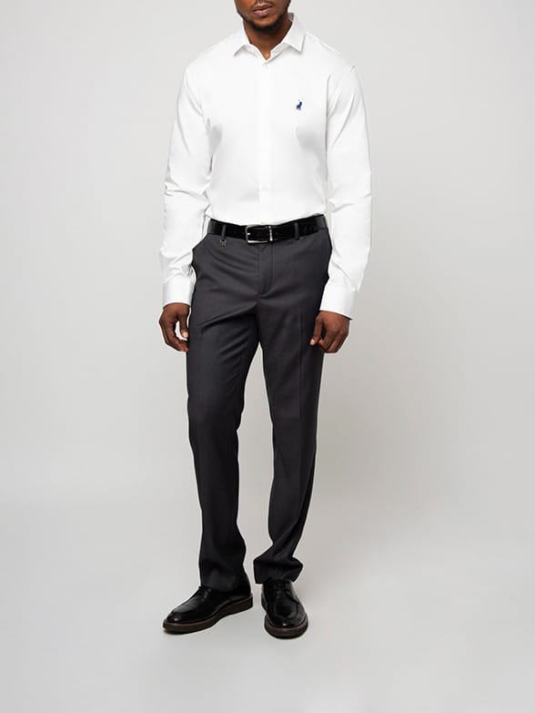 Polo T Shirt Polo Mens Custom Fit Greig Shirt-White 0061172