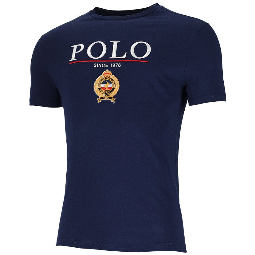 Polo T Shirt Polo Mens Equestrian Tee Navy (7336404910169)