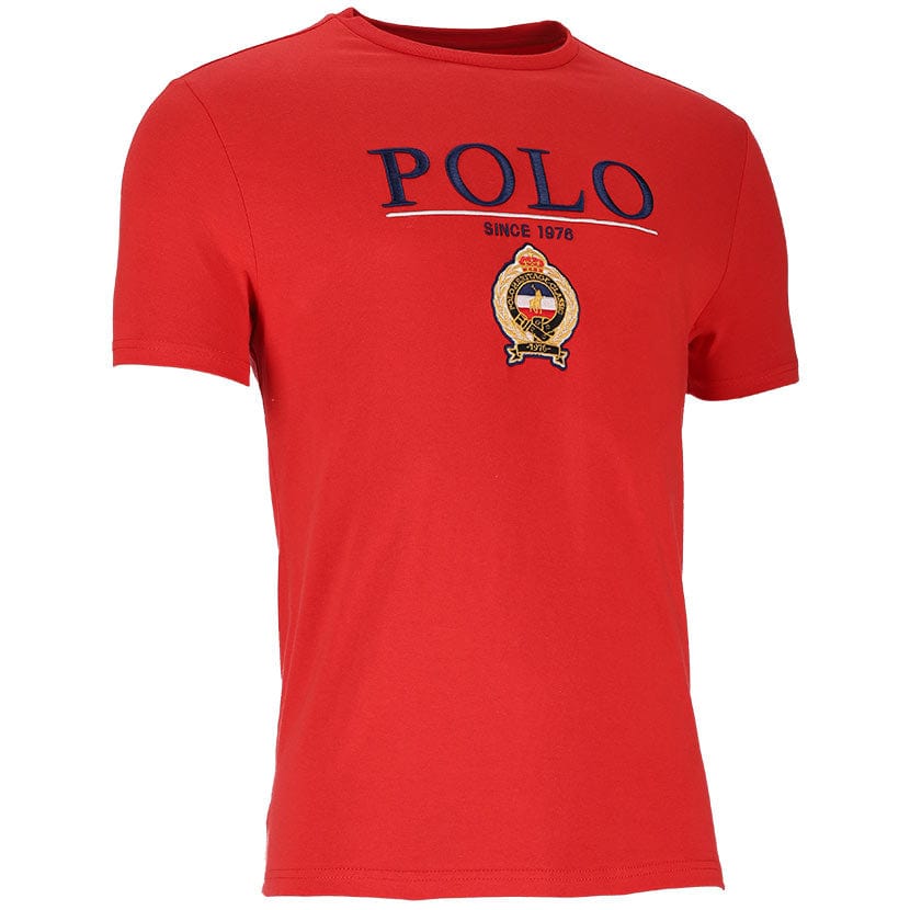 Polo T Shirt Polo Mens Equestrian Tee Red (7336405368921)