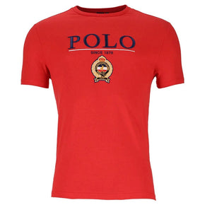 Polo T Shirt Polo Mens Equestrian Tee Red (7336405368921)