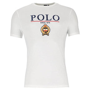 Polo T Shirt Polo Mens Equestrian Tee White (7336404582489)