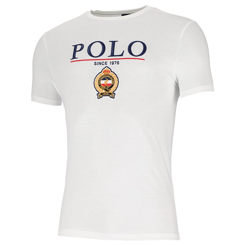 Polo T Shirt Polo Mens Equestrian Tee White (7336404582489)