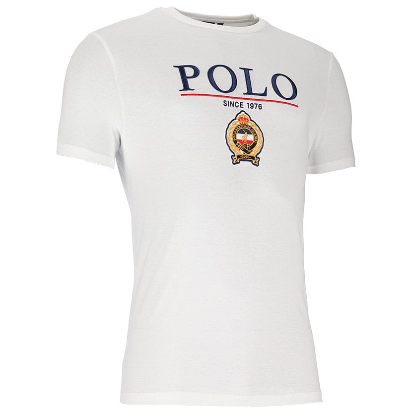 Polo T Shirt Polo Mens Equestrian Tee White (7336404582489)