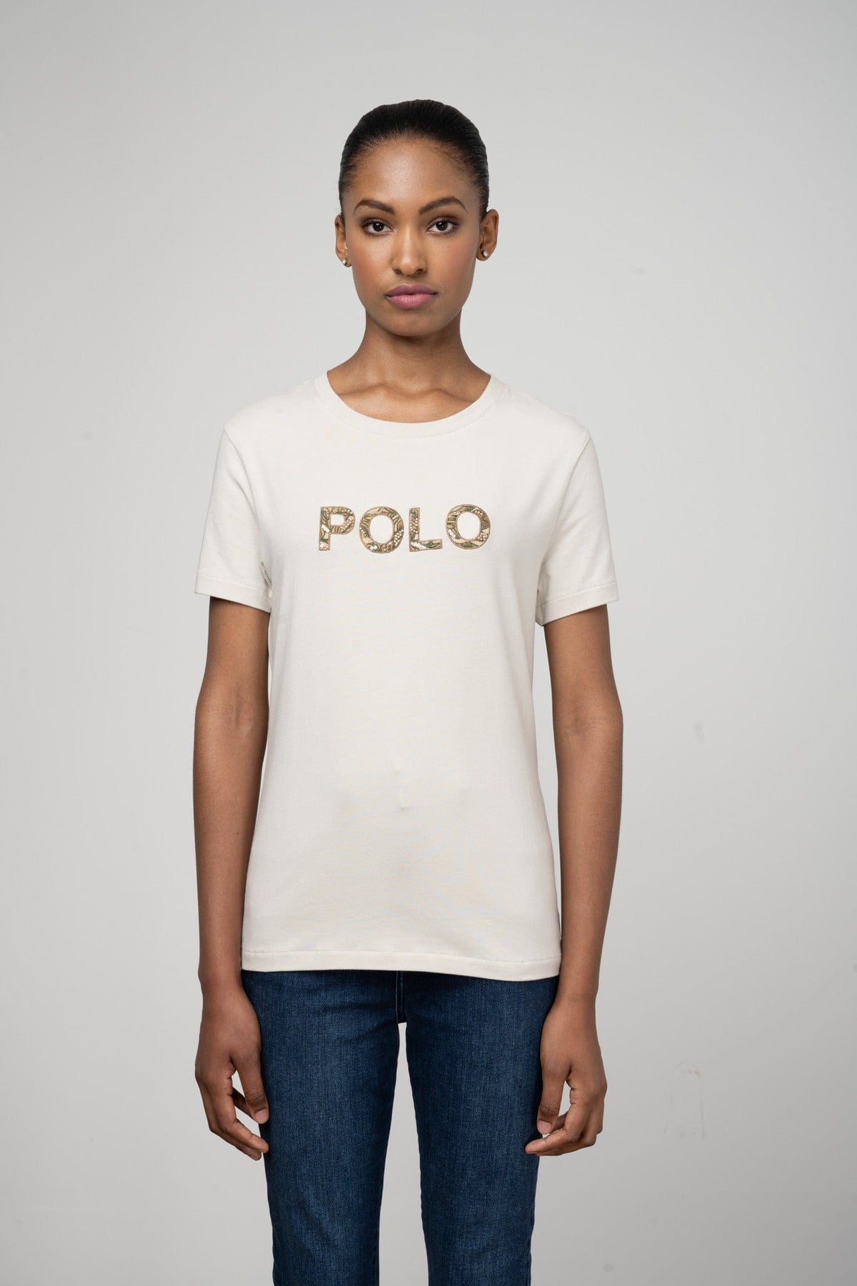 Polo T Shirt Polo Women Anele Short Sleeve T Shirt Putty