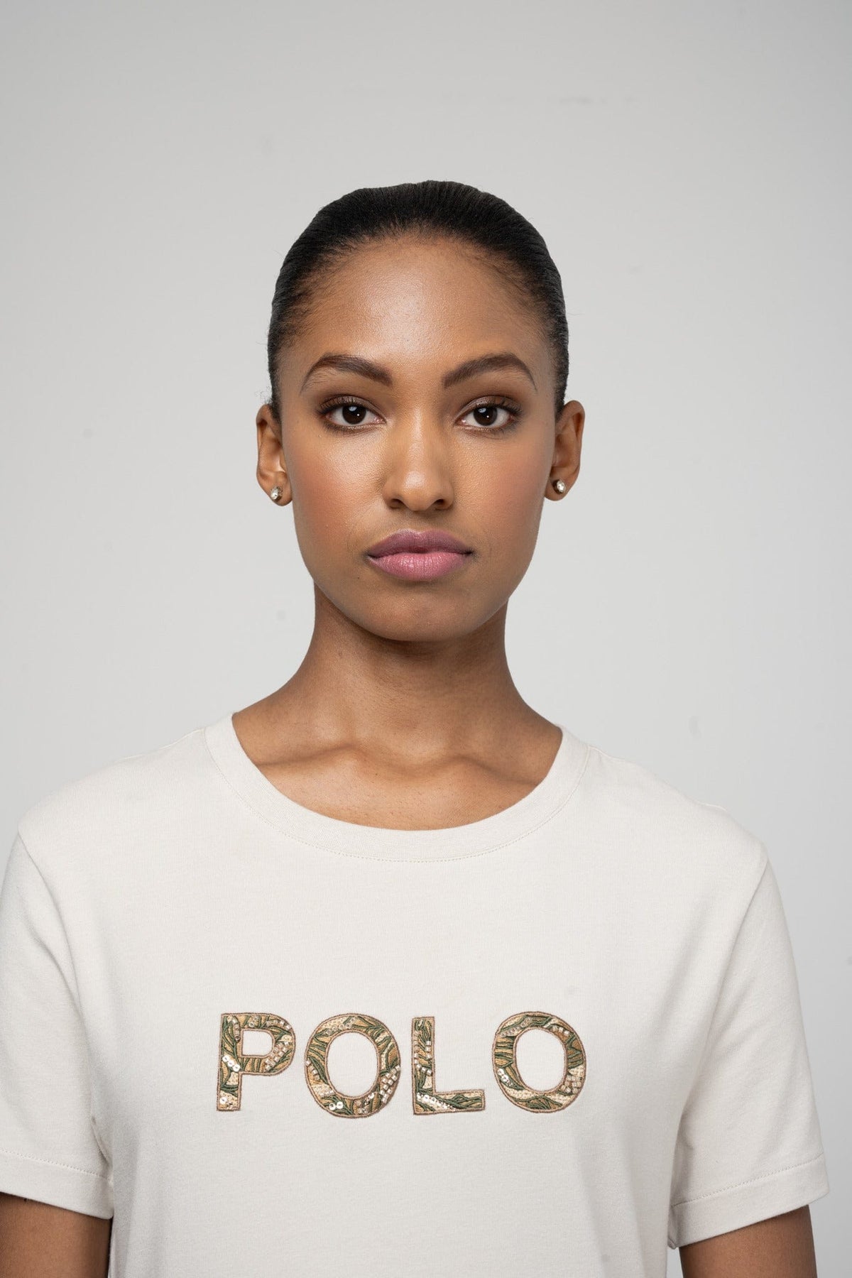 Polo T Shirt Polo Women Anele Short Sleeve T Shirt Putty