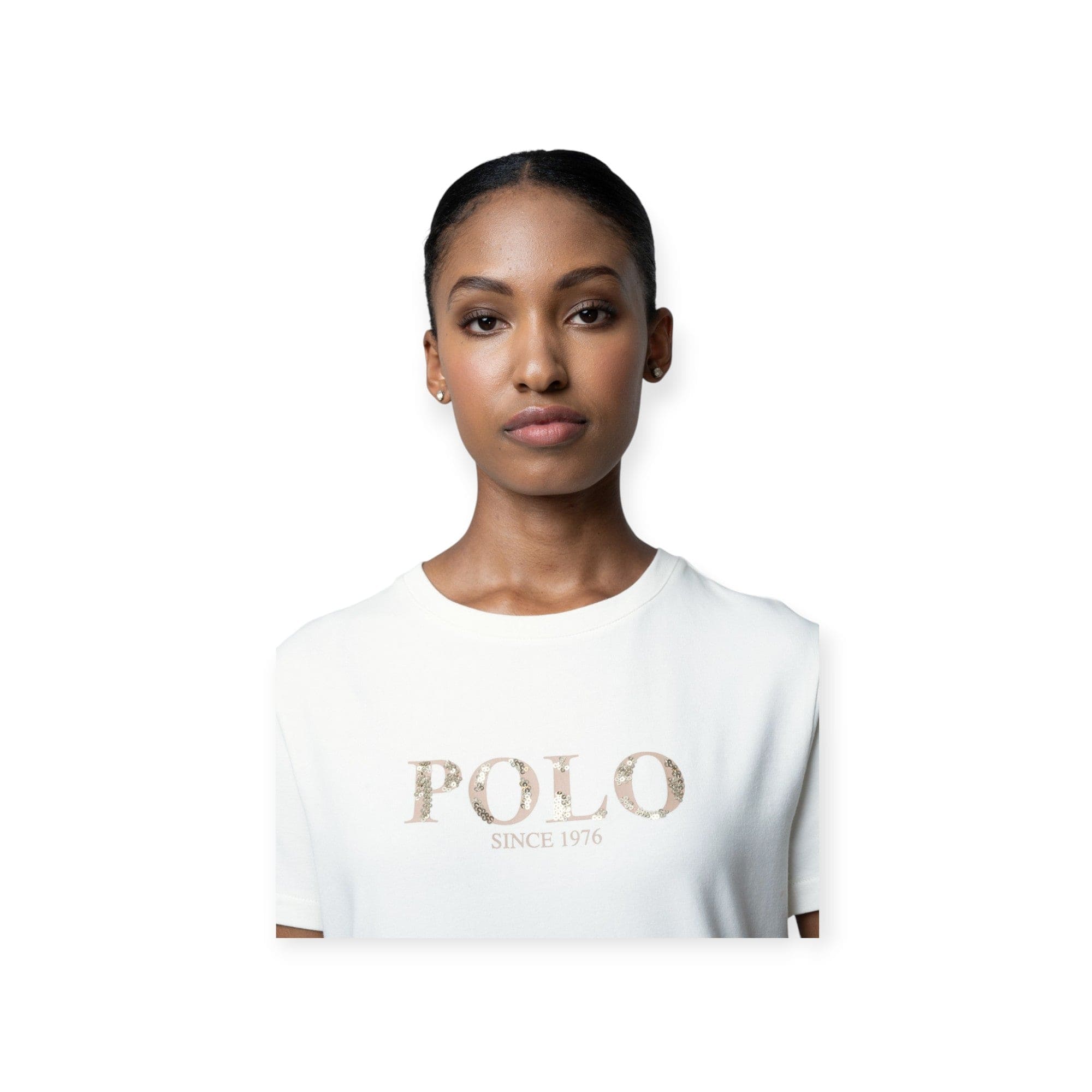 Polo T Shirt Polo Women Ash Short Sleeve Logo T Shirt Off White