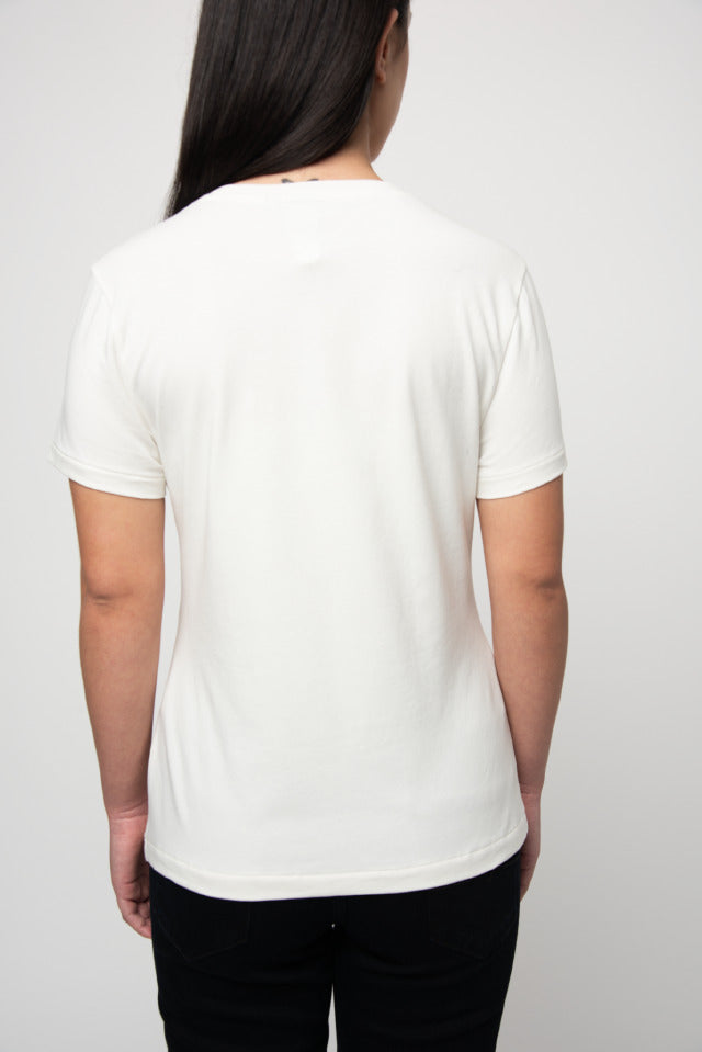 Polo T Shirt Polo Women Bella Short Sleeve Embroidered T Shirt Off White