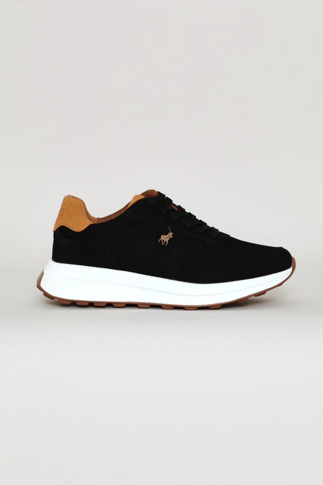 Polo Tekkies Polo Mens Mixed Combination Runner - Black 0072467