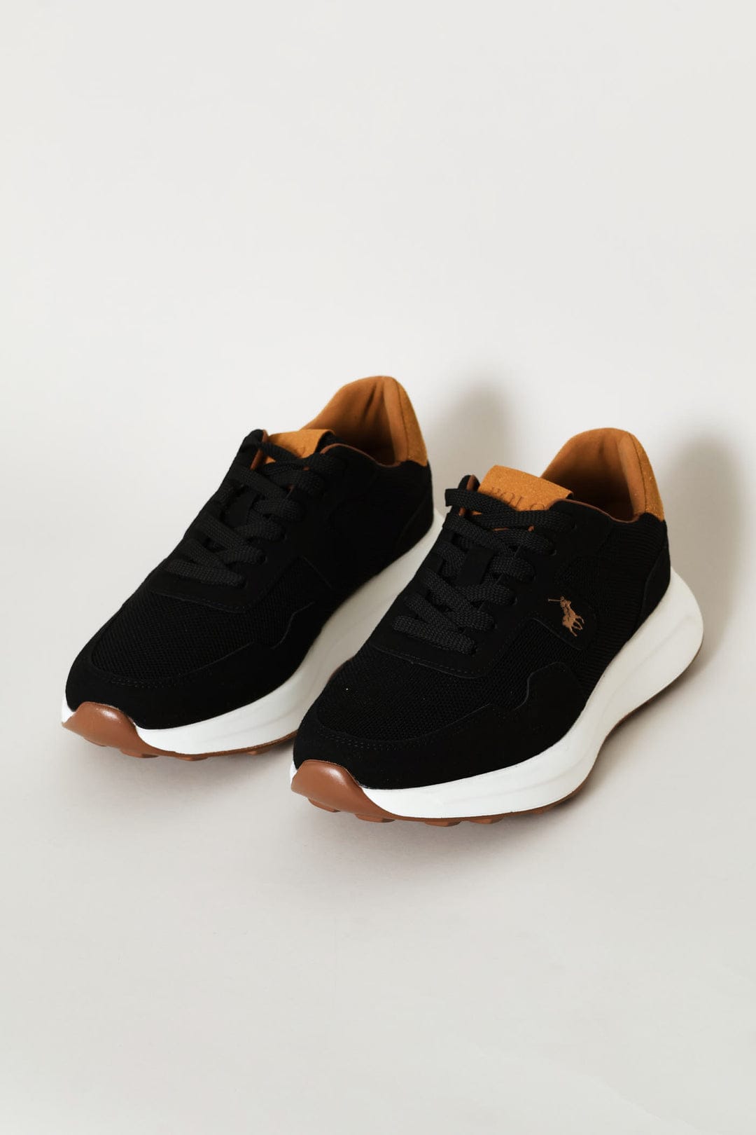Polo Tekkies Polo Mens Mixed Combination Runner - Black 0072467