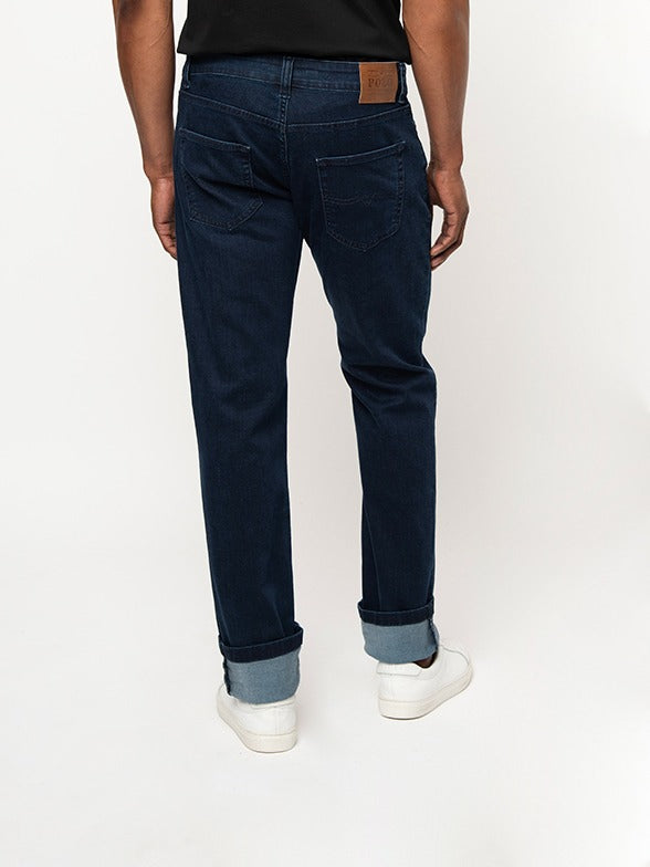 Polo Mens Simon Jean -Blue/Black 501015