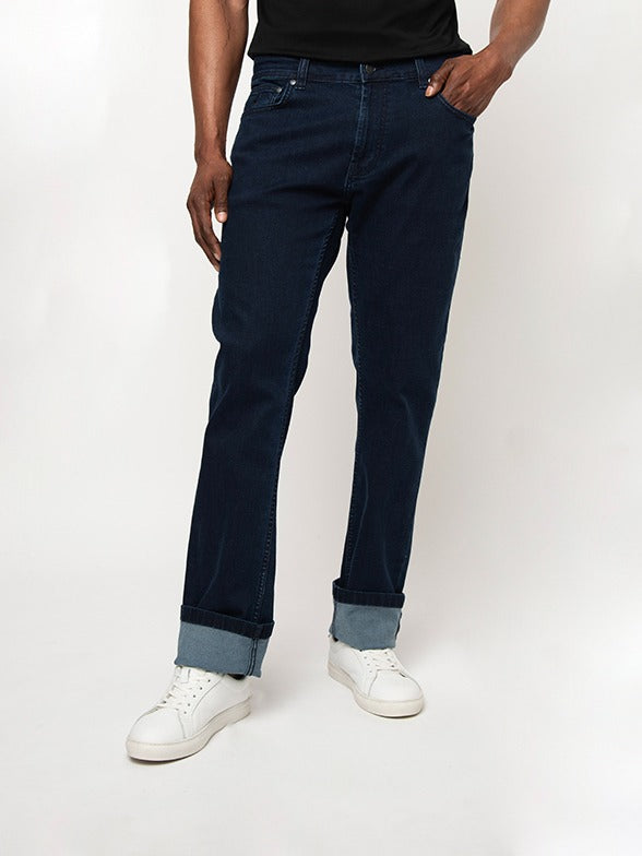 Polo Mens Simon Jean -Blue/Black 501015