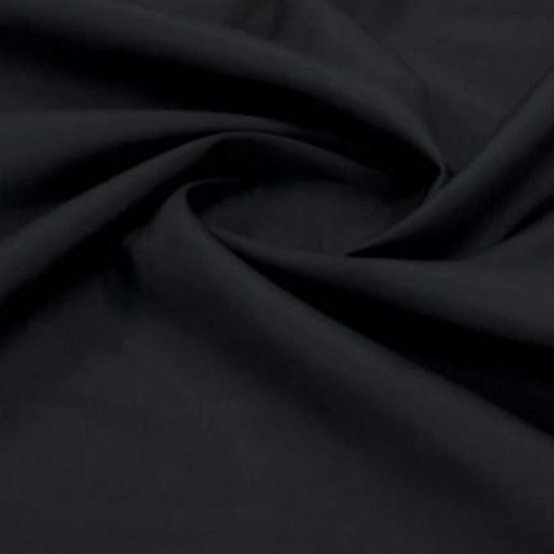 Poly Cotton Dress Fabrics Black Poly Cotton Fabric 112 cm (7710978768985)