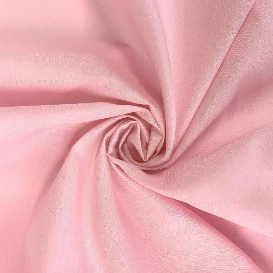 Poly Cotton Dress Fabrics Dusty Pink Poly Cotton Fabric 112 cm (7710978768985)