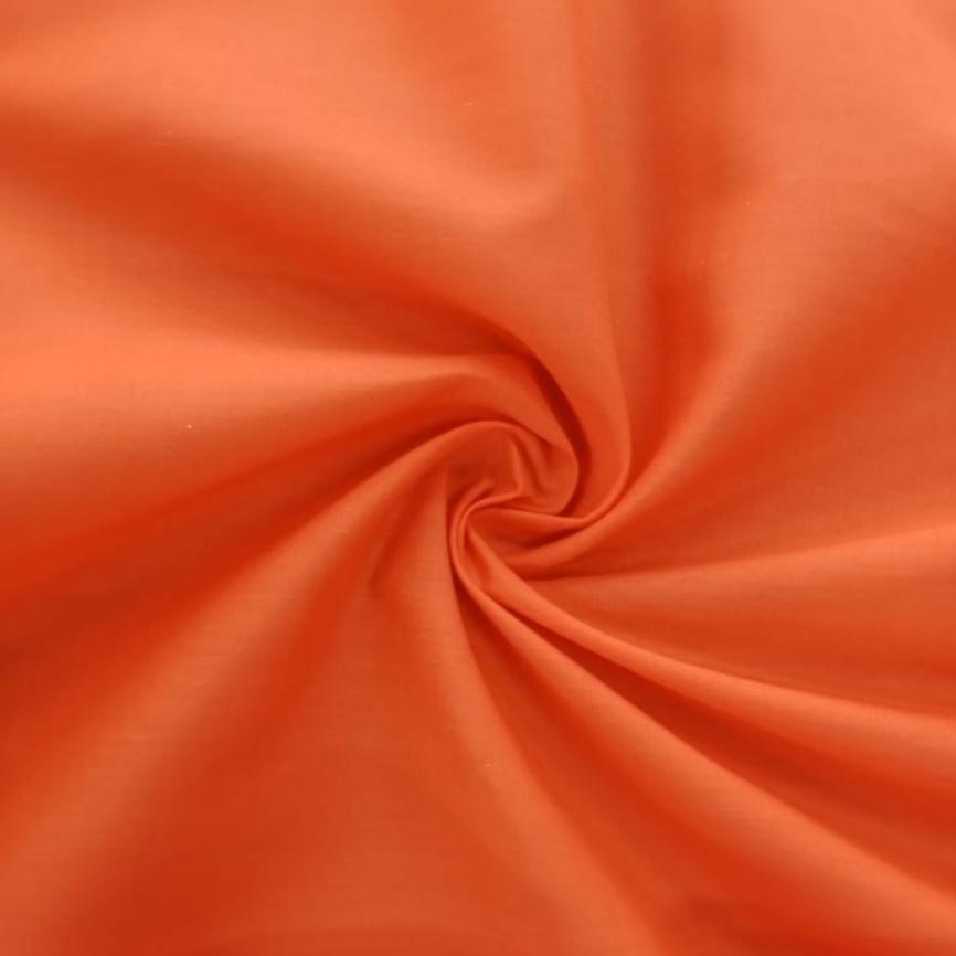 Poly Cotton Dress Fabrics Orange Poly Cotton Fabric 112 cm (7710978768985)