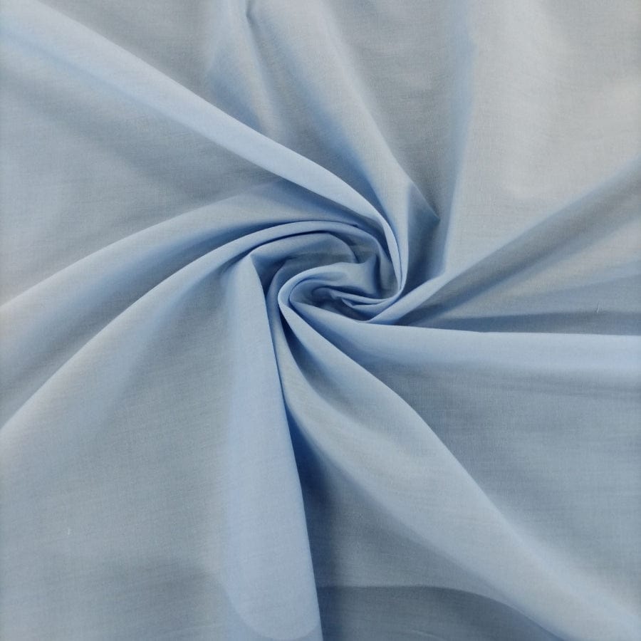 Poly Cotton Dress Fabrics Powder Blue Poly Cotton Fabric 112 cm (7710978768985)