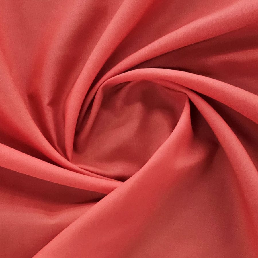 Poly Cotton Dress Fabrics Red Poly Cotton Fabric 112cm
