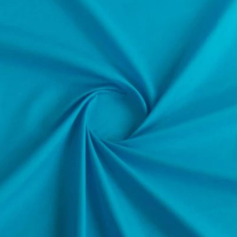 Poly Cotton Dress Fabrics Turquoise Poly Cotton Fabric 112 cm (7710978768985)