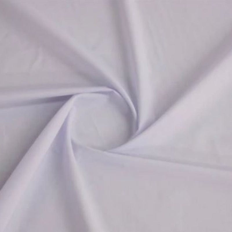 Poly Cotton Dress Fabrics White Poly Cotton Fabric 112 cm (7710978768985)