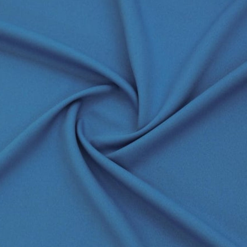 POLYESTER FABRIC Dress Fabrics School Blue Mini Matt Fabric 150 cm (4753013997657)