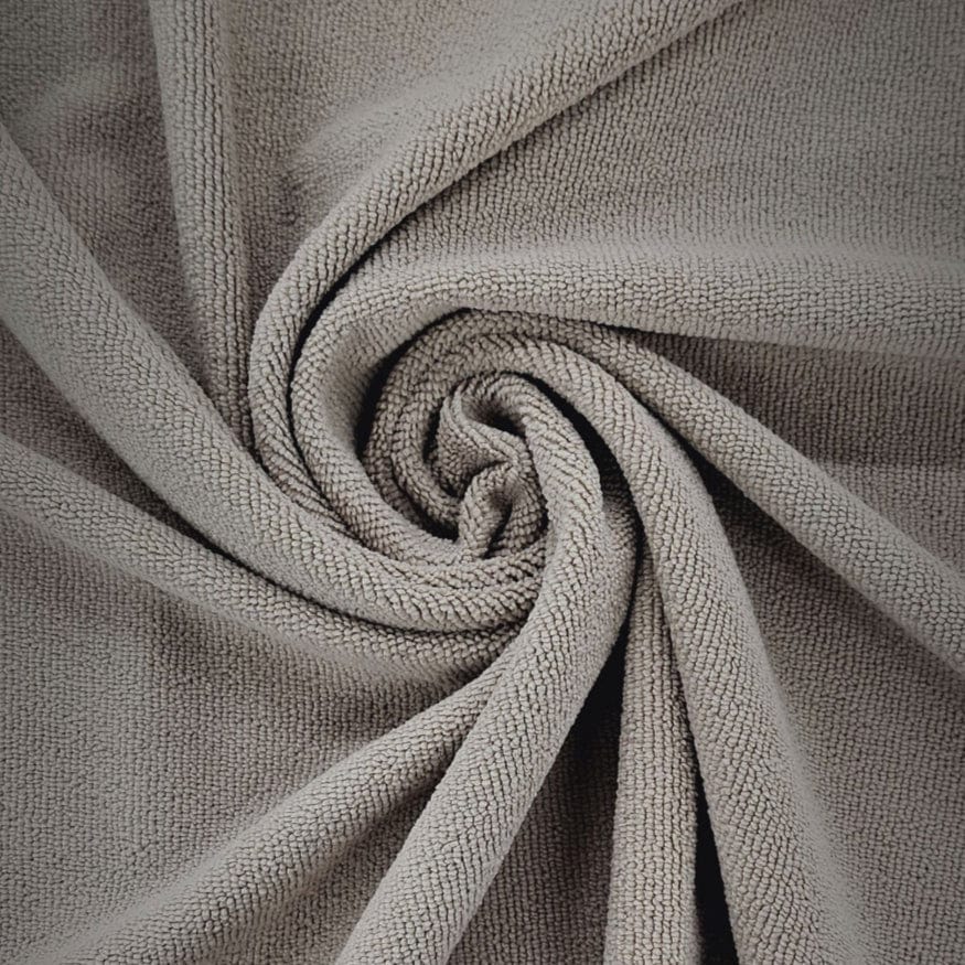 Polyester Towelling Dress Fabrics Beige Towelling Fabric - Polyester Single Sided (7797598224473)