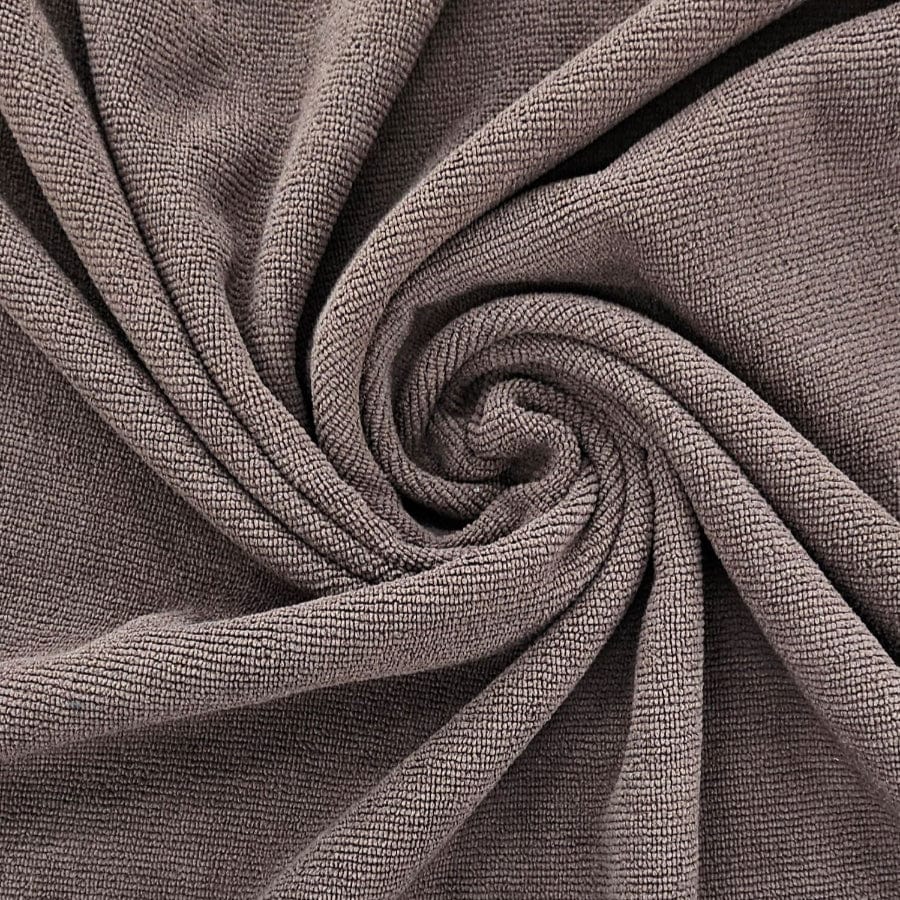 Polyester Towelling Dress Fabrics chocolate Towelling Fabric - Polyester Single Sided (7797598224473)