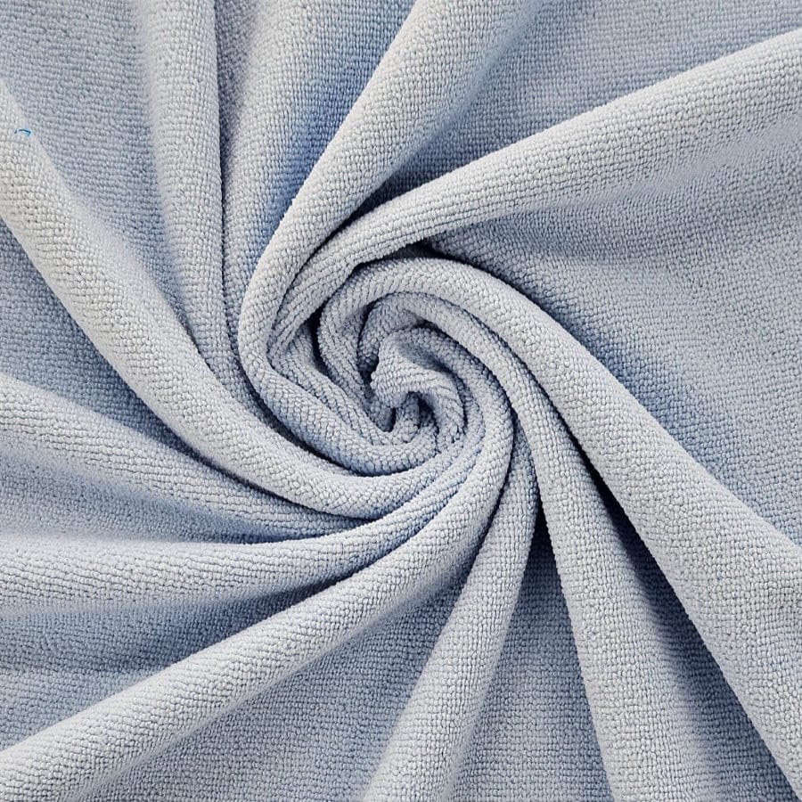 Polyester Towelling Dress Fabrics powder Blue Towelling Fabric - Polyester Single Sided (7797598224473)
