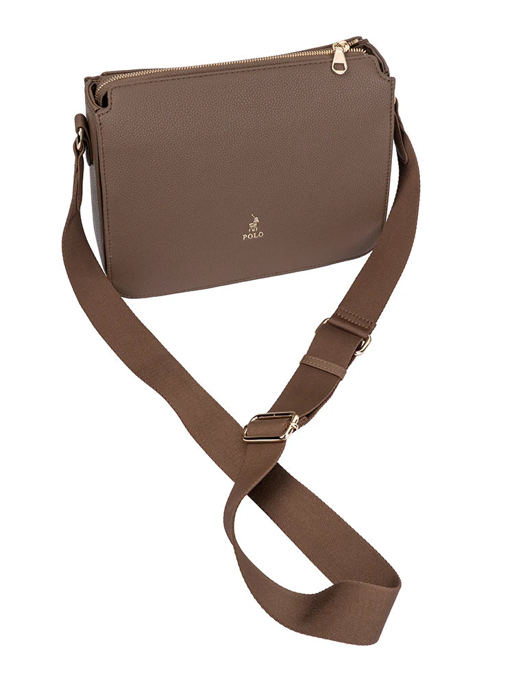 Polo Lyon Crossbody Bag-Taupe POS431222