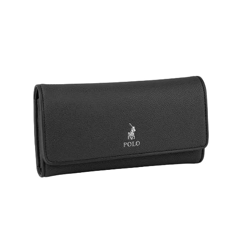 Polo Lyon Trifold Purse-Black POS431405