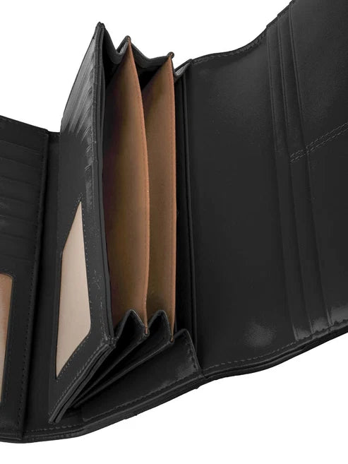 Polo Lyon Trifold Purse-Black POS431405