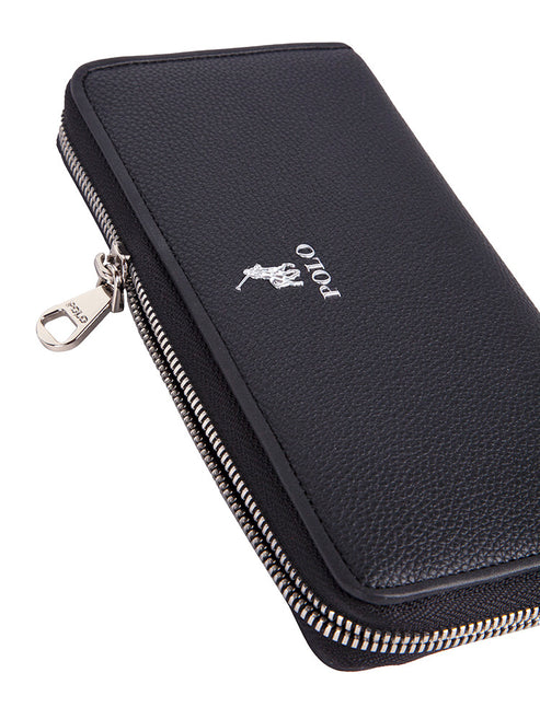 Polo Lyon Zip Around Purse-Black POS431465