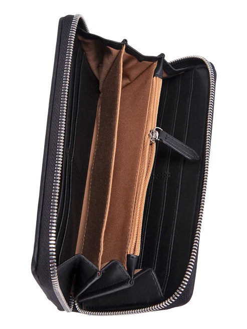 Polo Lyon Zip Around Purse-Black POS431465