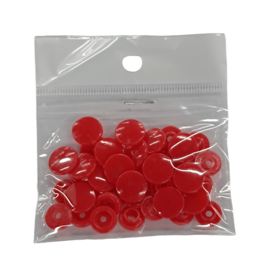 Press Stud Habby Red Plastic Press Studs (7817210986585)